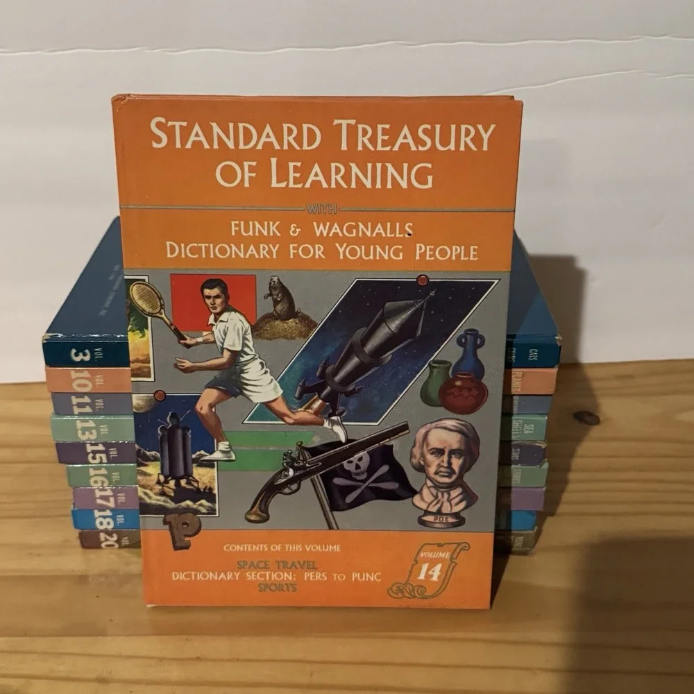 Funk & Wagnalls Standard Treasury of Learning 1960 Vintage Book Set 10 Volumes